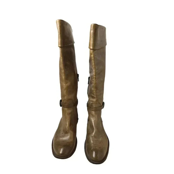Frye Phillip Brown Leather Tall Knee High Riding Boots Size  FRYE Tan Riding Boots Size 6.5